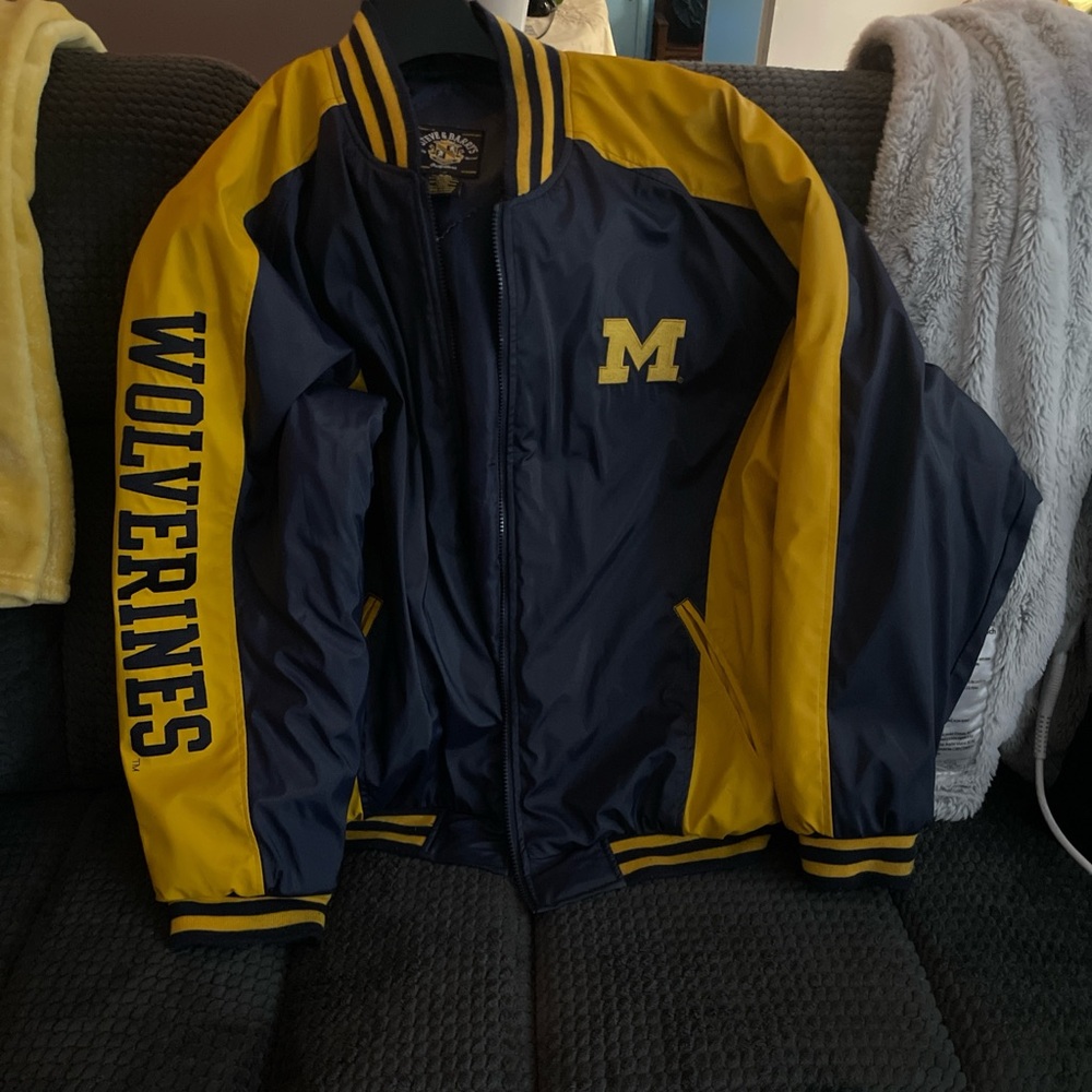 Steve & Barry's Navy and Yellow Varsity Jacket